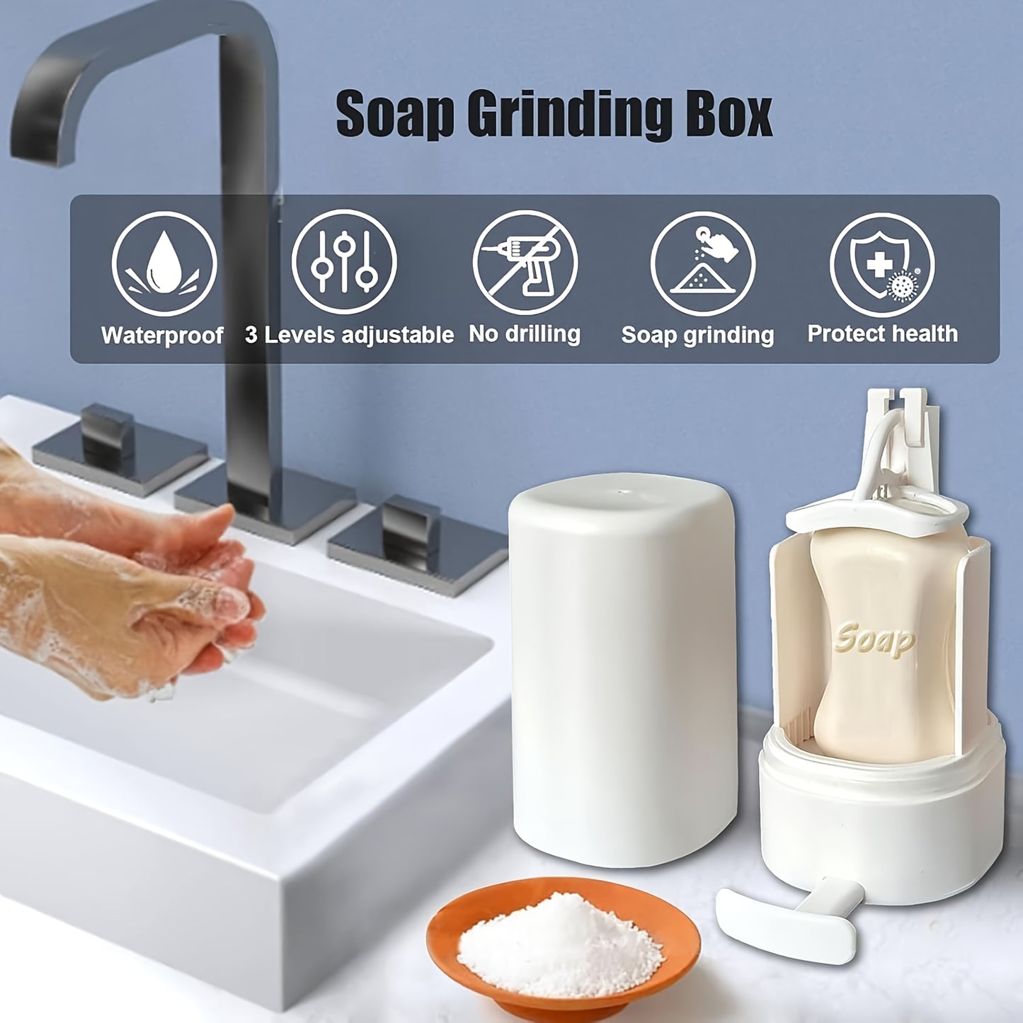 1/2/3pcs Cylindrical Plastic Soap Flaker