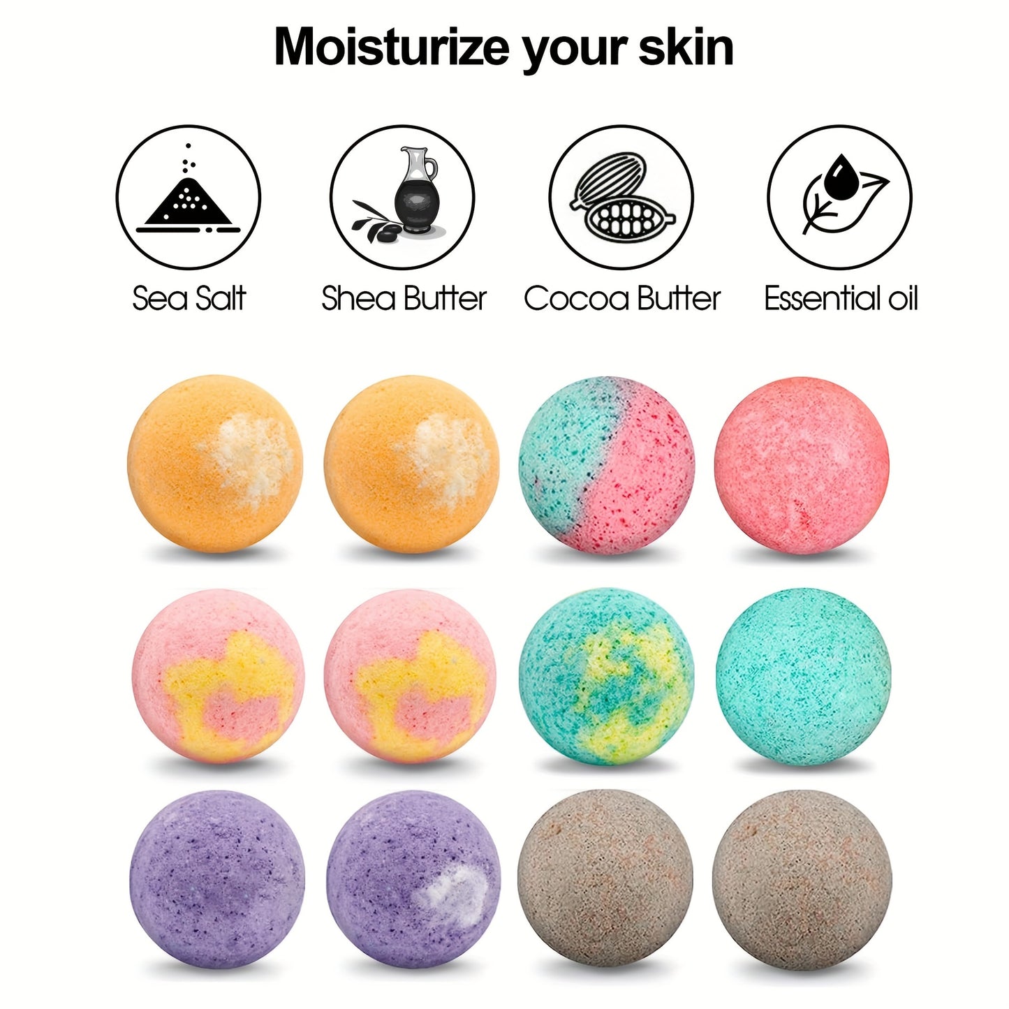 12-Piece Bath Bomb Gift set