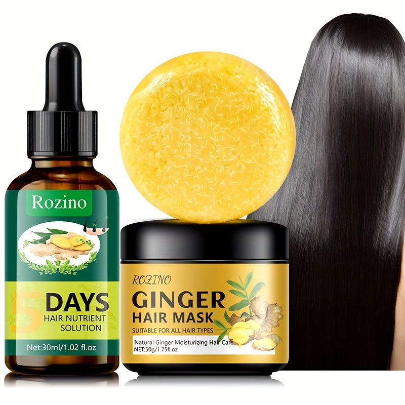 3pcs ginger shampoo