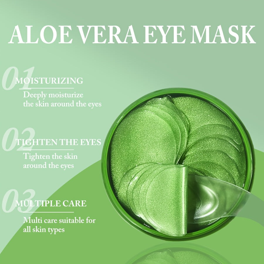 60pcs Aloe Vera And Collagen Eye Mask