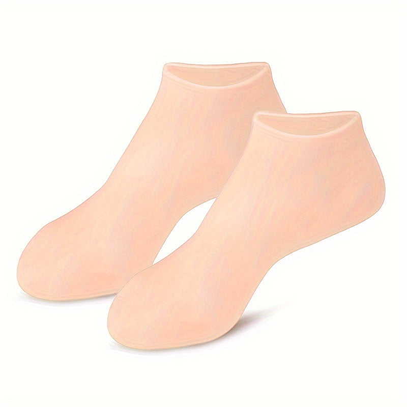 Silicone moisturizing foot sock