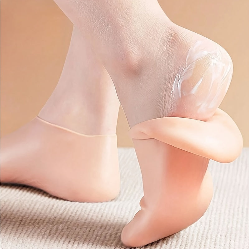 Silicone moisturizing foot sock