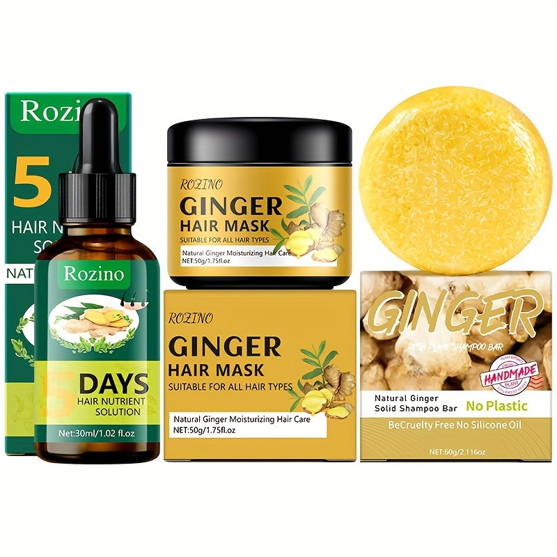 3pcs ginger shampoo