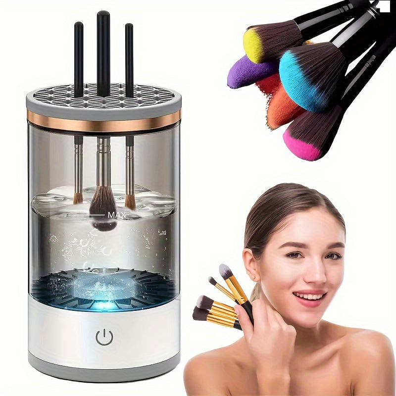 Deep-Clean, USB-Powered Makeup Brush Cleaner