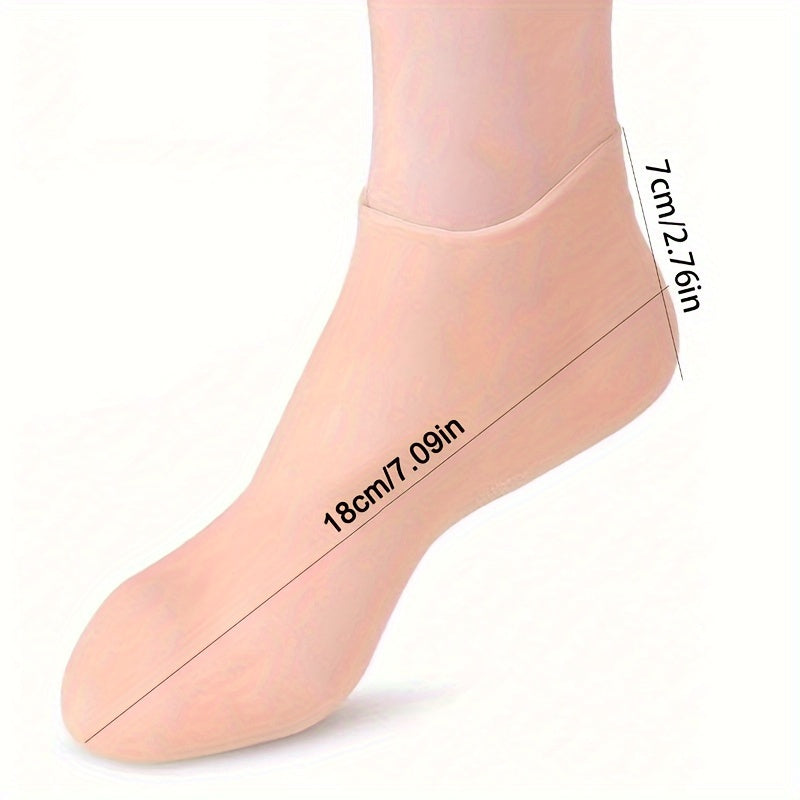 Silicone moisturizing foot sock