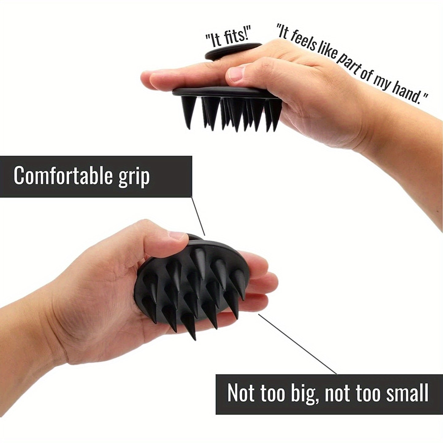 4pcs Silicone Shower Brush Set