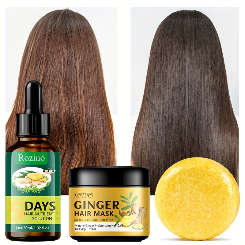 3pcs ginger shampoo