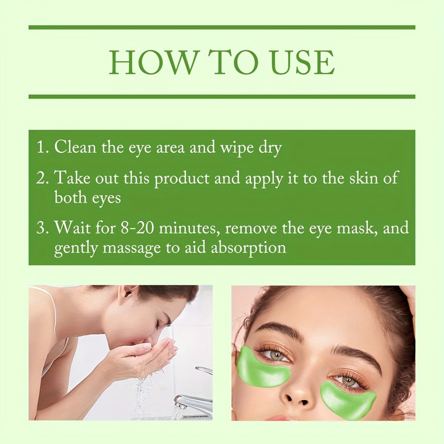 60pcs Aloe Vera And Collagen Eye Mask