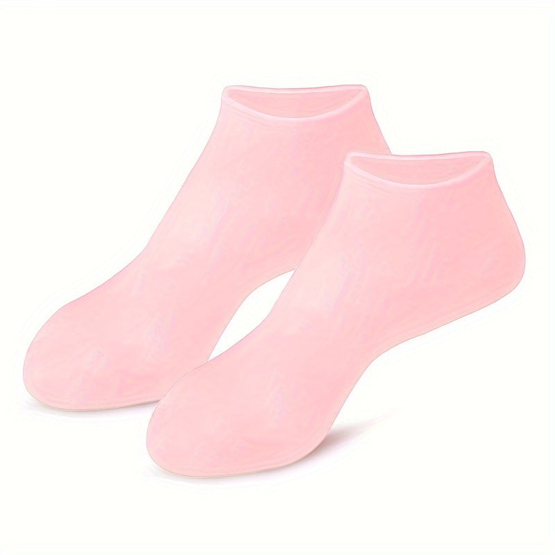 Silicone moisturizing foot sock